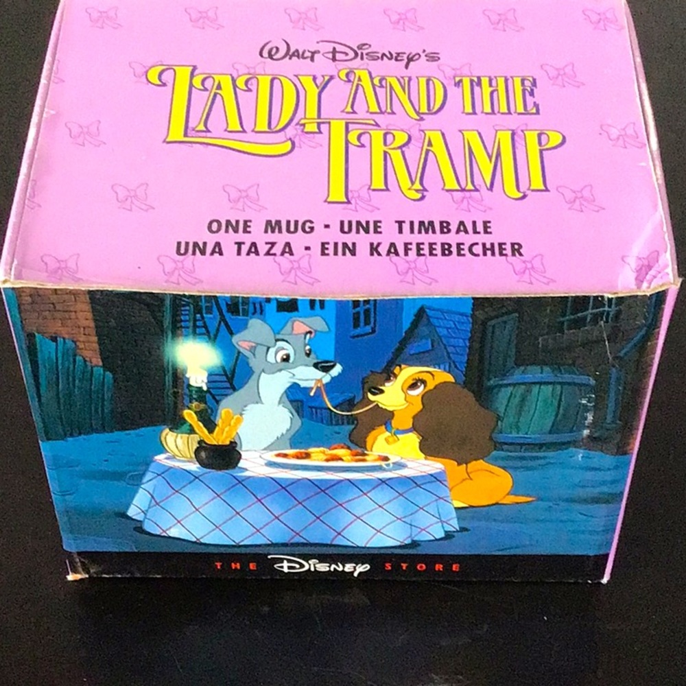 Disney 1990s Lady and the Tramp mug